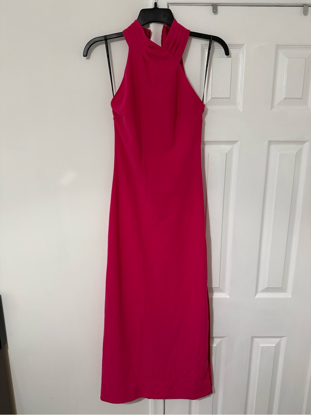 Rachel Roy Hot Pink Halter Maxi Dress